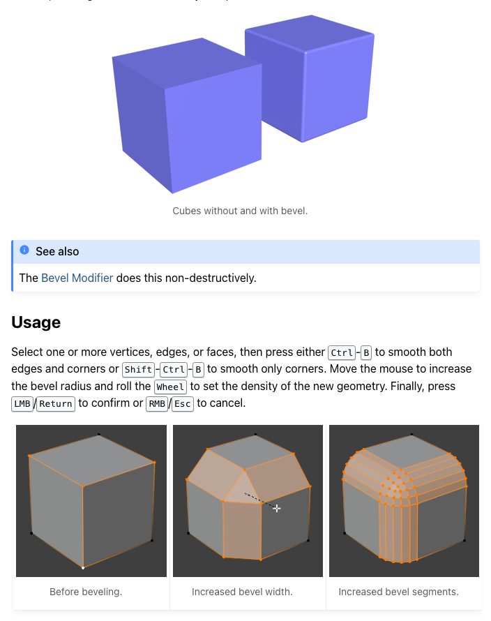 Bevel Modifier 스크린샷