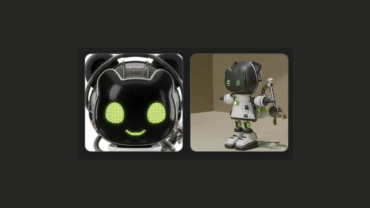 AI 3D 생성 체험 스크린샷