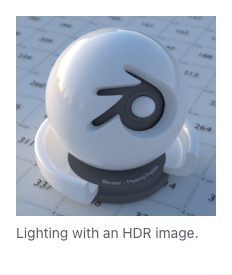 HDRI 환경 조명 스크린샷